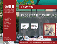 Tablet Screenshot of collegioviscontea.it